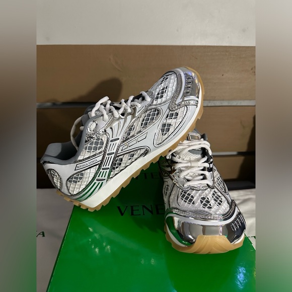 Bottega venneta women’s orbit metallic mesh sneakers size 40/10 - Picture 9 of 10